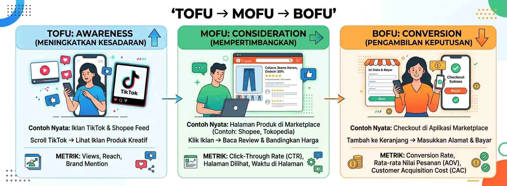 BOFU (Bottom of Funnel) Tahap Keputusan - Funnel Marketing Indonesia: Panduan Seller 2026