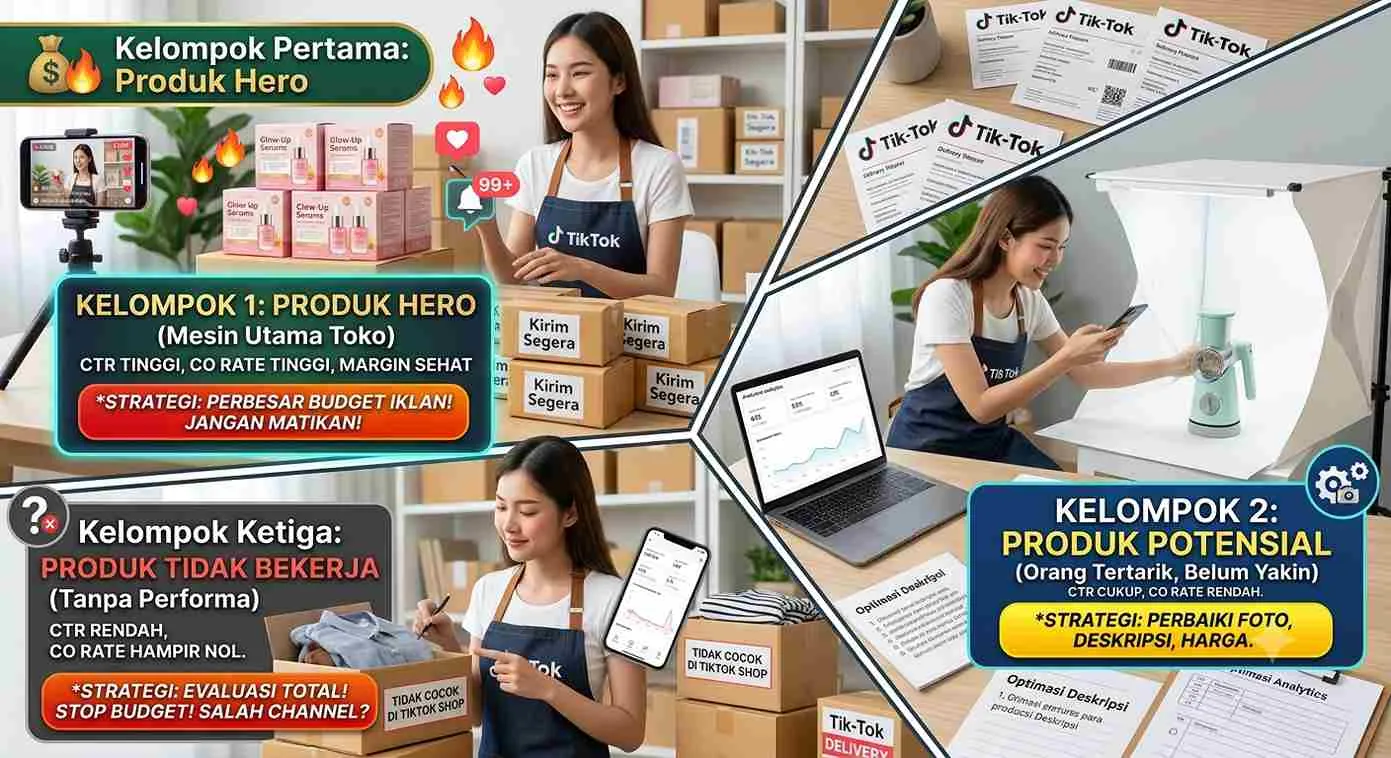 Tiga Kelompok Produk yang Perlu Kamu Kenali - Panduan Lengkap Cara Jualan di TikTok Shop 2026