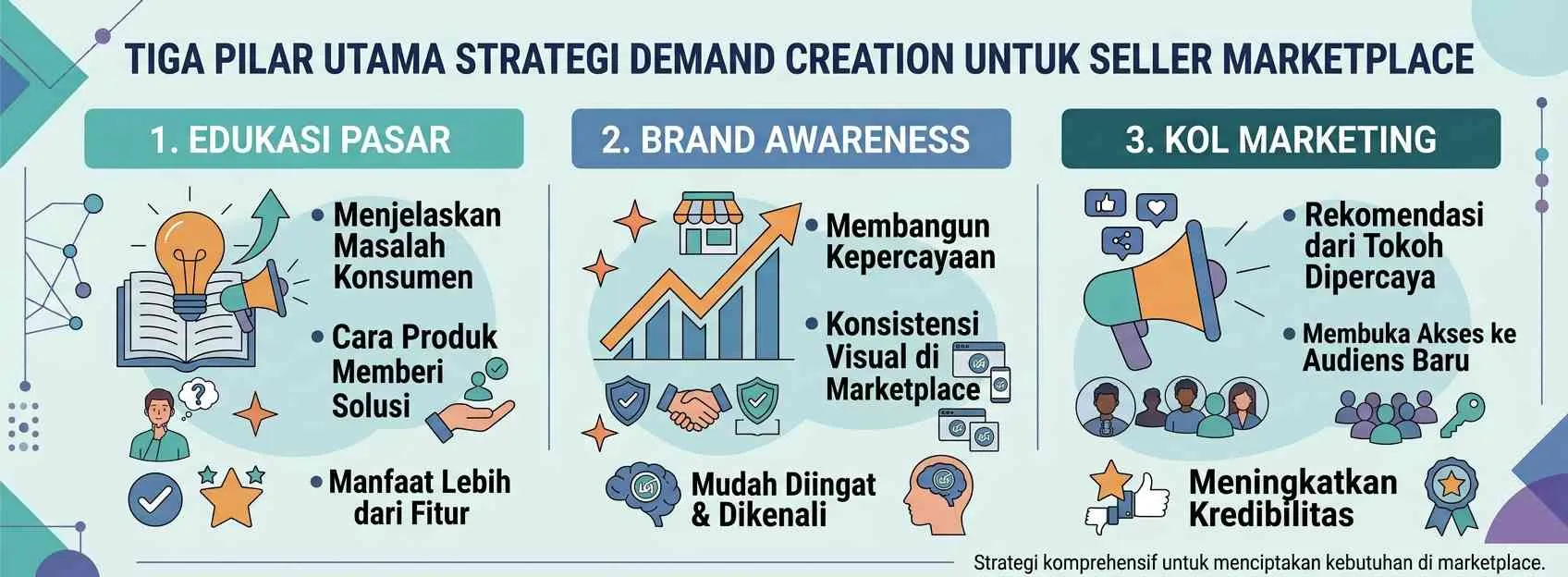 Tiga Pilar Utama Strategi Demand Creation yang Efektif - Strategi Demand Creation untuk Seller Marketplace 2026