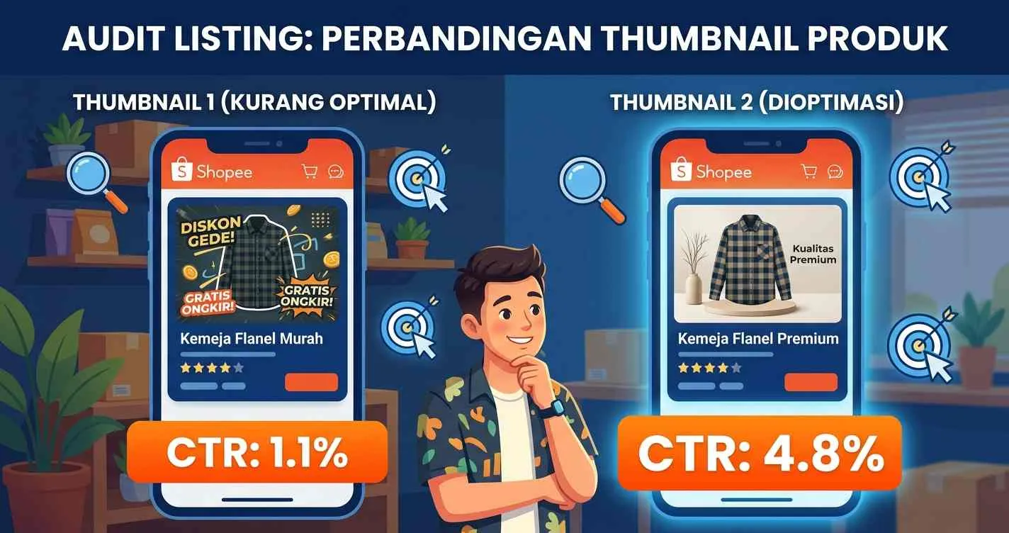 Audit Listing: Titik Mulai yang Sering Dilewati - Cara Optimasi Toko Shopee yang Sepi 2026