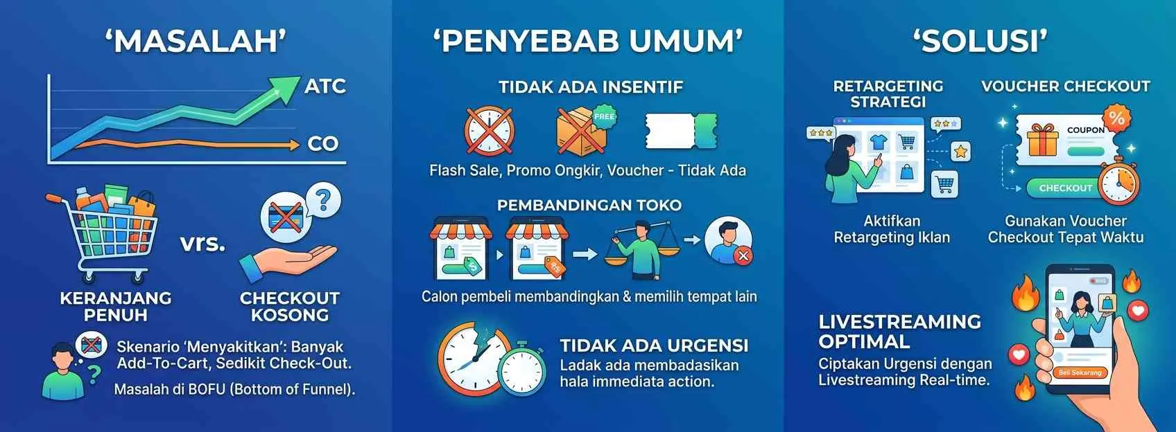 Analisis Drop-Off: Di Mana Funnel Tokomu Bocor? - Funnel Marketing Indonesia: Panduan Seller 2026