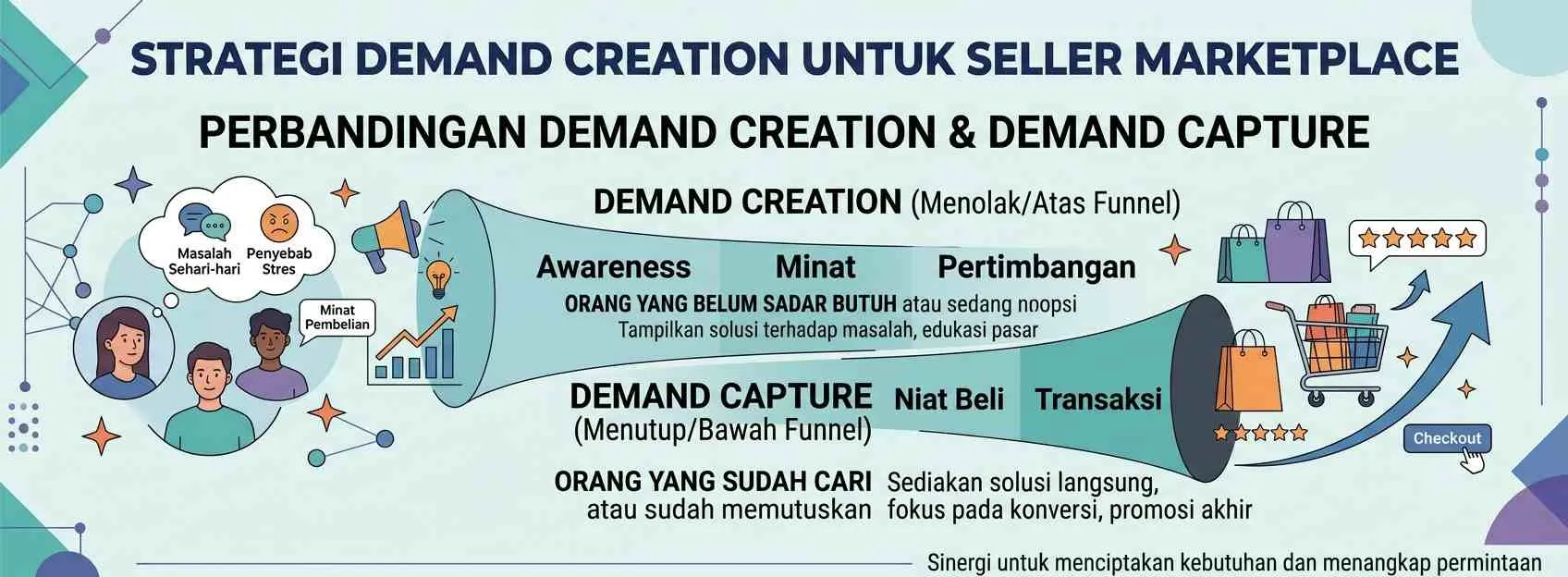 Demand Creation vs. Demand Capture: Jangan Salah Pilih Momen - Strategi Demand Creation untuk Seller Marketplace 2026