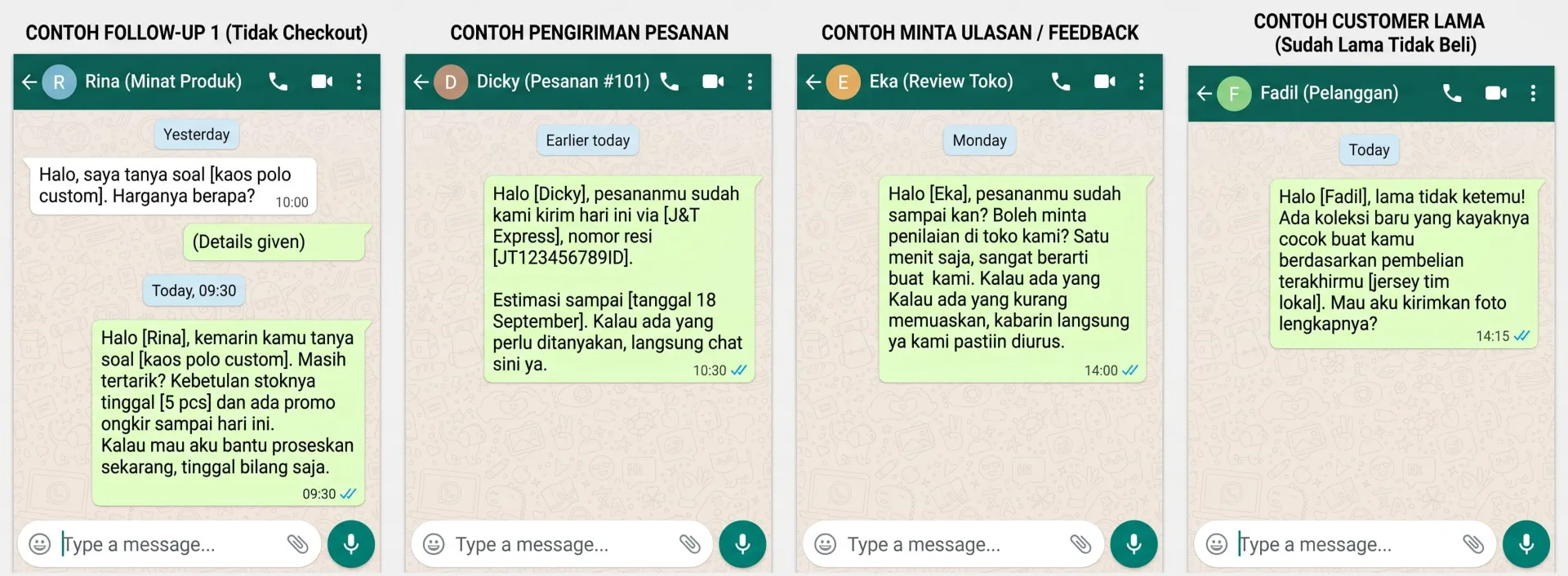 Contoh Kalimat Follow Up WhatsApp yang Efektif - Cara Follow Up Chat Customer agar Cepat Closing 2026