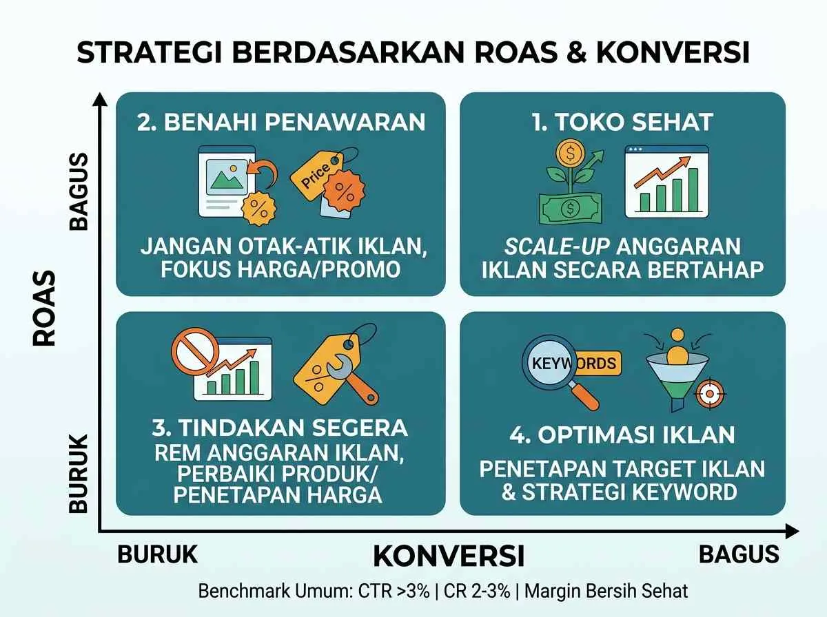 Cara Mudah Baca Situasi Toko dari Kombinasi Dua Metrik - Optimasi Marketplace: Panduan Lengkap untuk Seller 2026