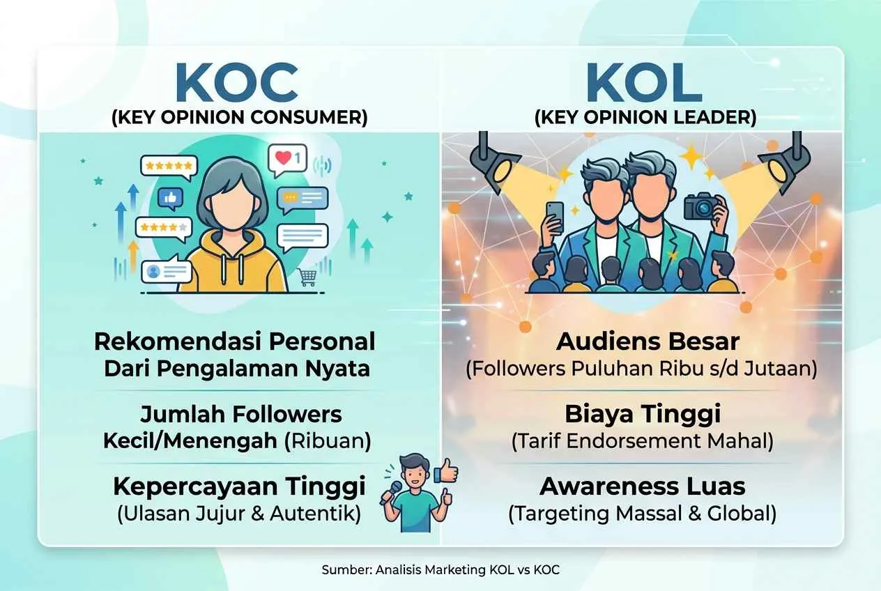Apa Itu KOL dan KOC? - KOC vs KOL: Mana yang Lebih Efektif untuk Toko Online?