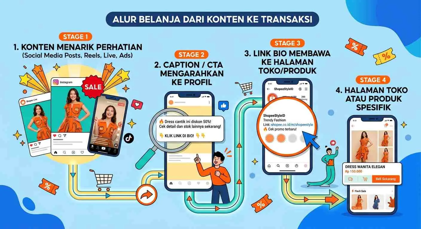 Sebelum masuk ke strategi, penting untuk tahu jebakan yang paling sering membuat upaya sosial media seller tidak menghasilkan traffic. - Strategi Sosial Media Seller Shopee 2026