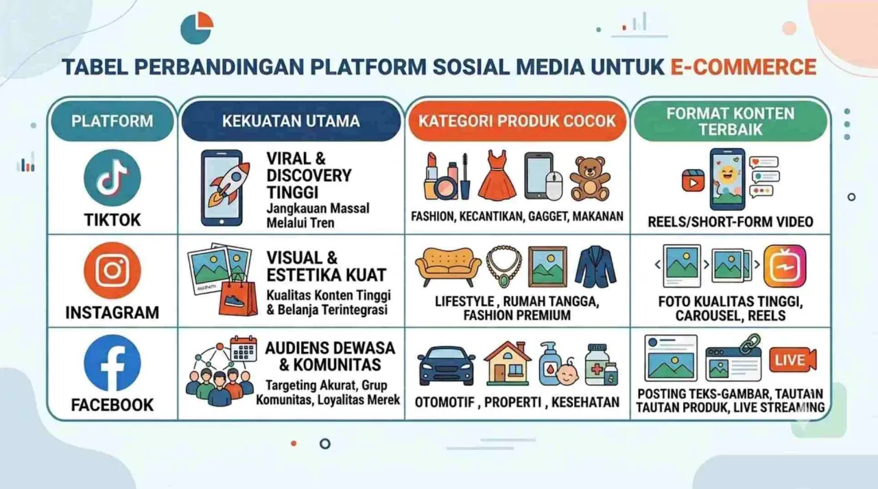 Platform Mana yang Paling Relevan untuk Seller Shopee? - Strategi Sosial Media Seller Shopee 2026