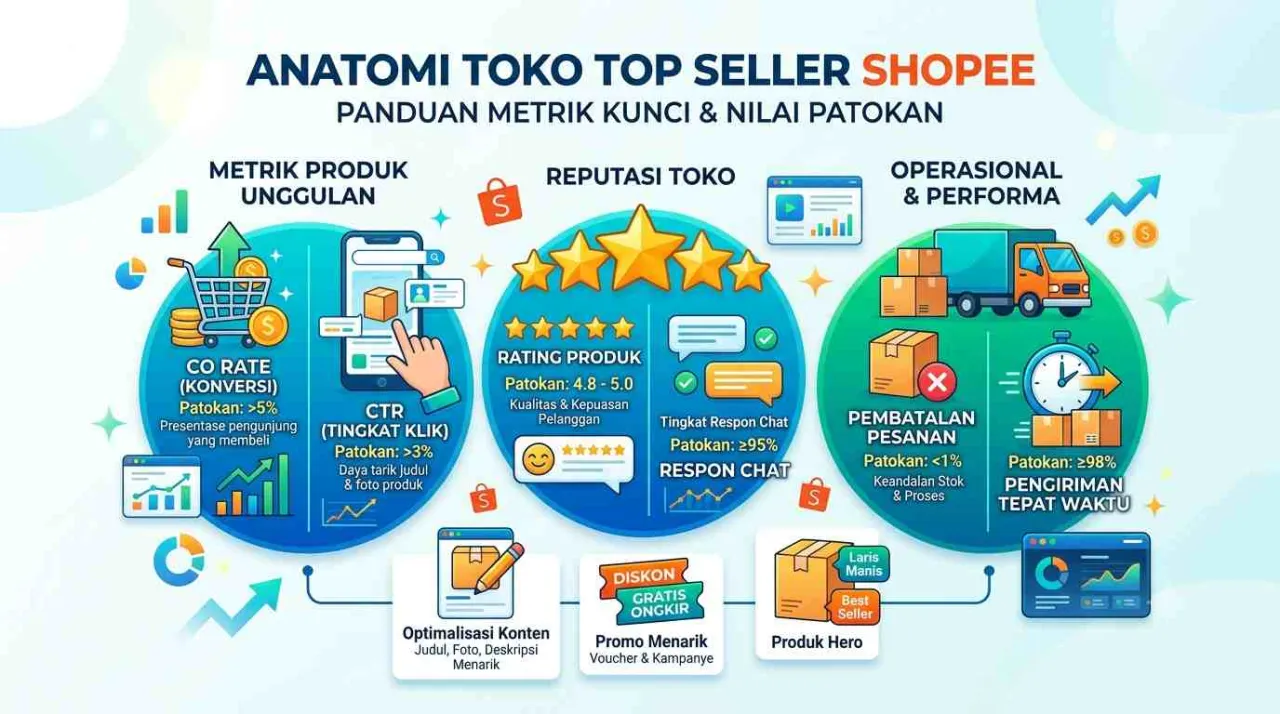 Cara Jadi Top Seller Shopee 2026